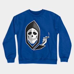 Smiling Smoking Skull Crewneck Sweatshirt